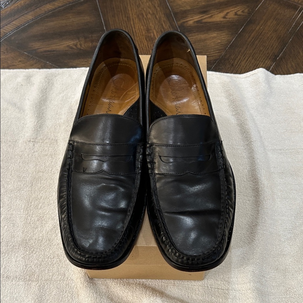 Cole Haan Black Leather Slip-On Loafers Men’s 13 M pre-owned